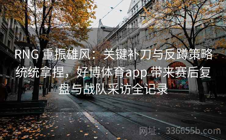 RNG 重振雄风：关键补刀与反蹲策略统统拿捏，好博体育app 带来赛后复盘与战队采访全记录