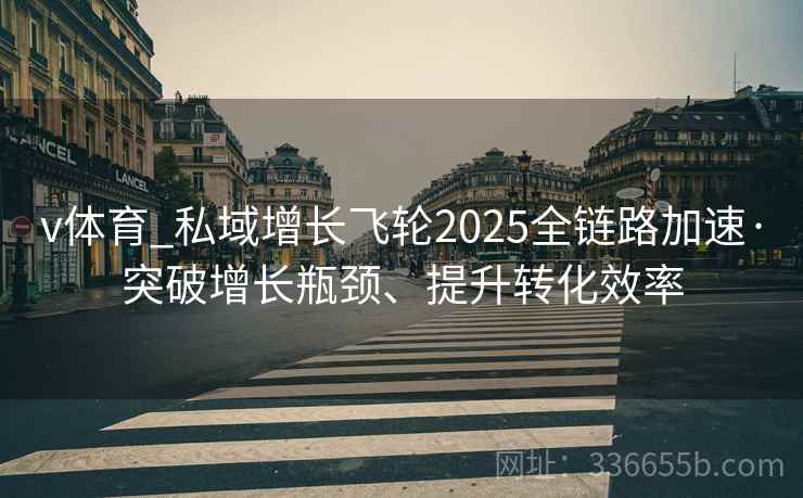 v体育_私域增长飞轮2025全链路加速·突破增长瓶颈、提升转化效率