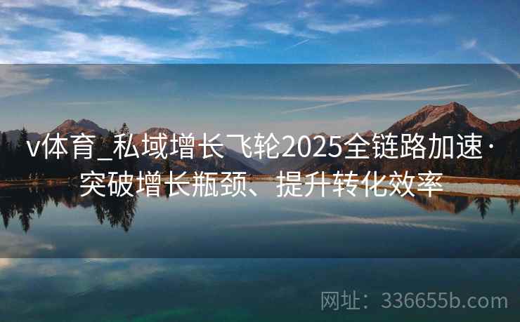 v体育_私域增长飞轮2025全链路加速·突破增长瓶颈、提升转化效率